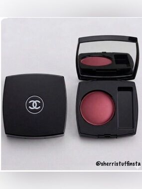 Chanel Joues Contraste Powder Blush 350 Rosewood 6g Compact With Mirror